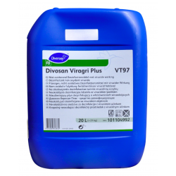DIVOSAN VIRAGRI PLUS VT49 20L - nieutleniający płyn dezynfekcyjny, działa bakteriobójczo, grzybobójczo i wirusobójczo